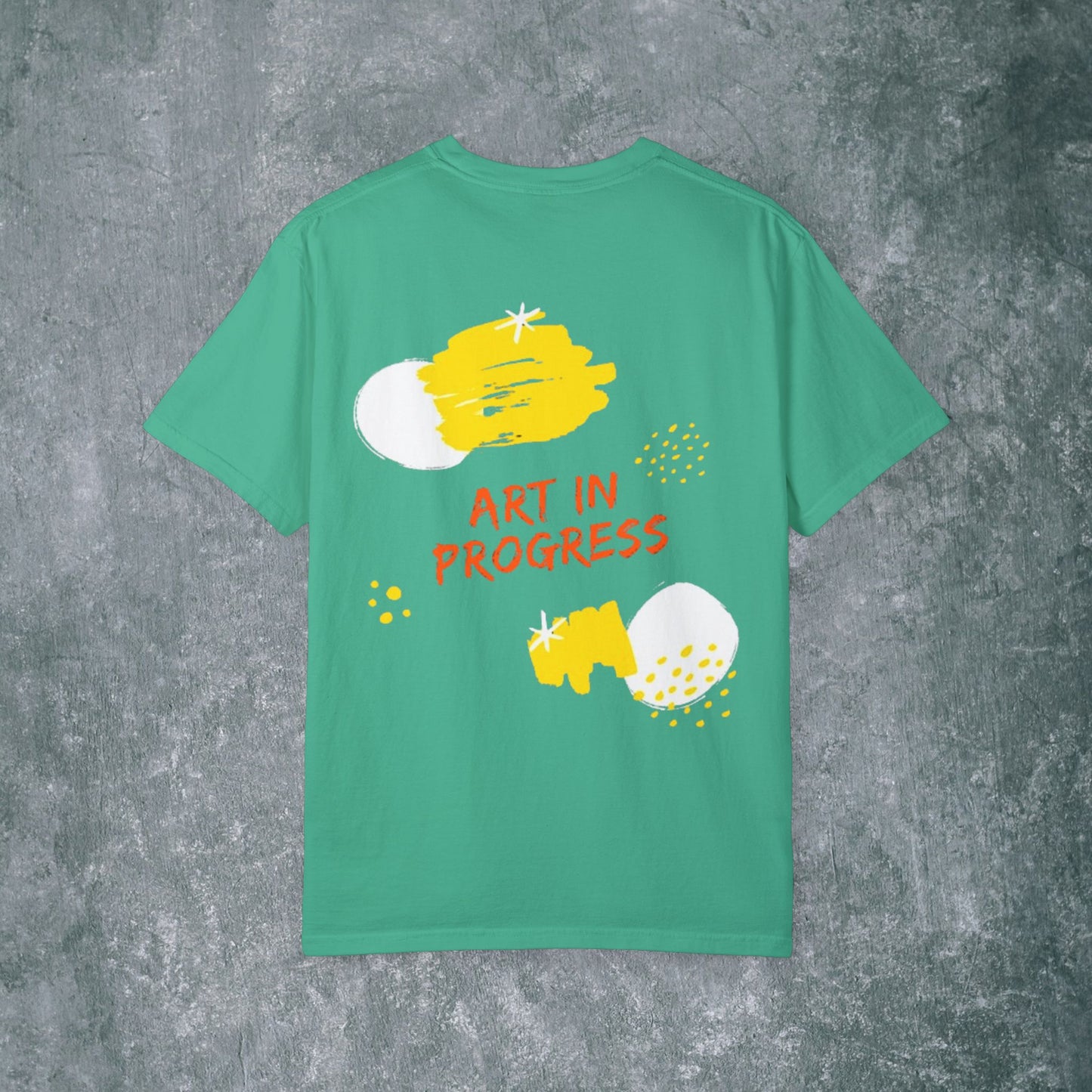 Art in Progress T-Shirt - Creative Expression Tee - With Back Print