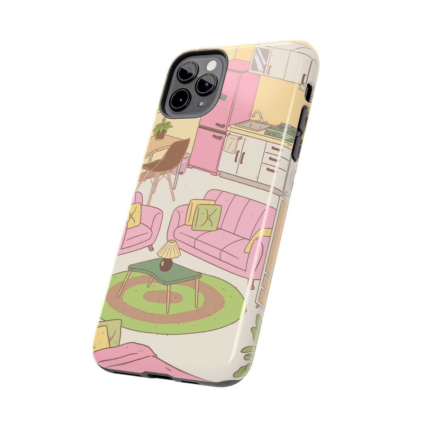 Cozy Home Vibes Tough Phone Case | Fun Living Room Design