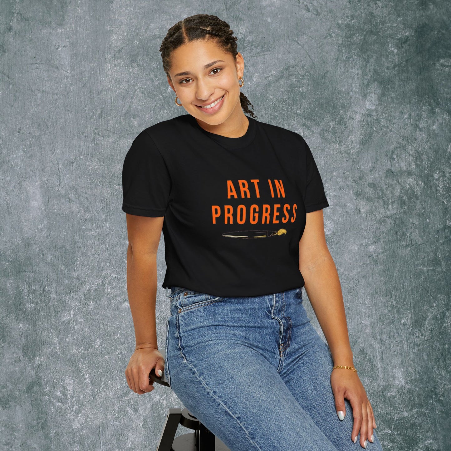 Art in Progress T-Shirt - Creative Expression Tee - With Back Print