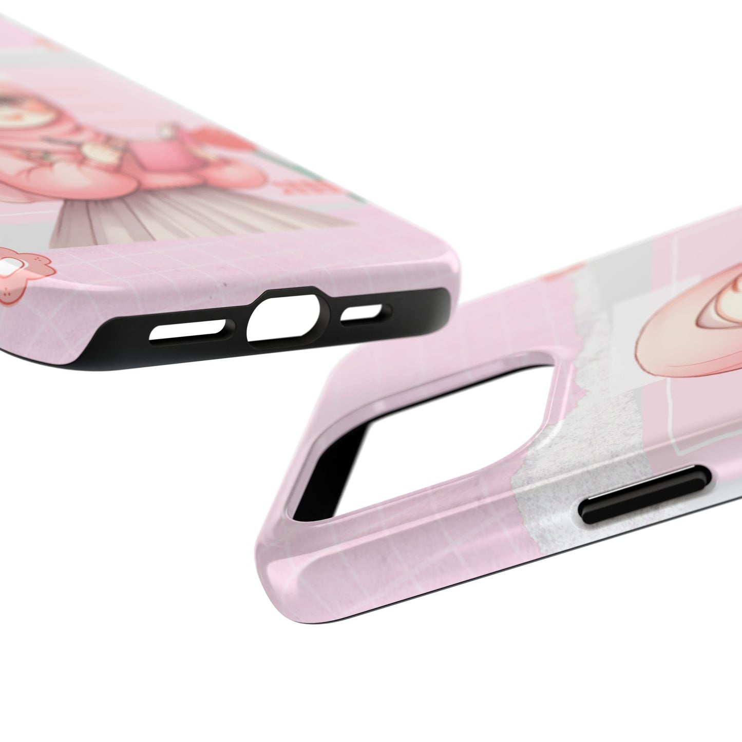 Cute Illustrated Phone Case for Girls - Stylish Tough Phone Cases with Floral Design