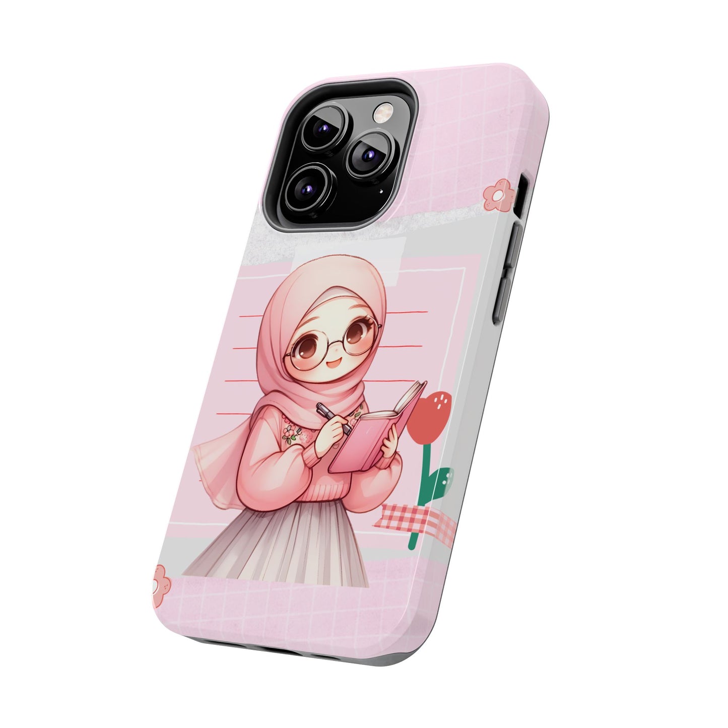 Cute Illustrated Phone Case for Girls - Stylish Tough Phone Cases with Floral Design