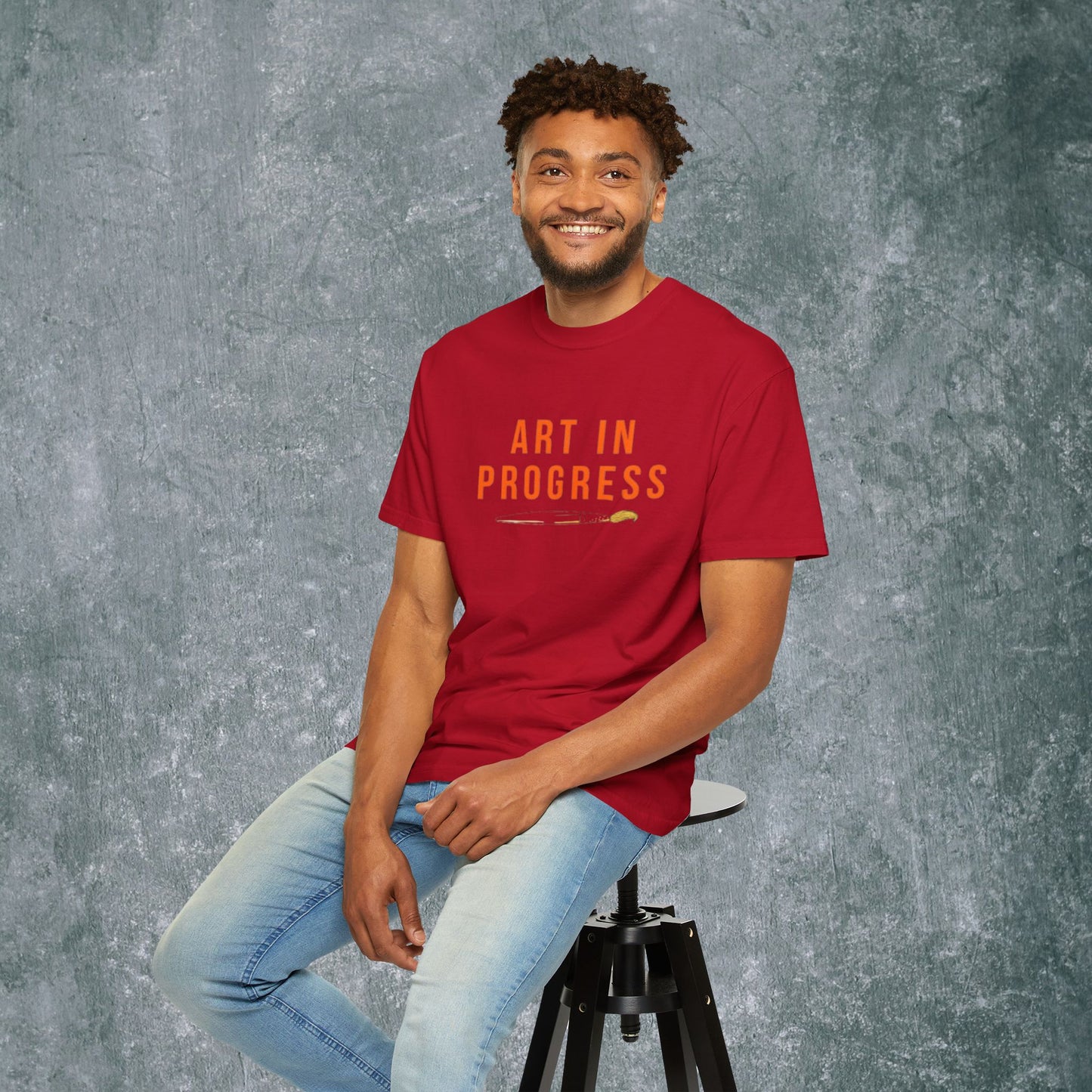 Art in Progress T-Shirt - Creative Expression Tee - With Back Print