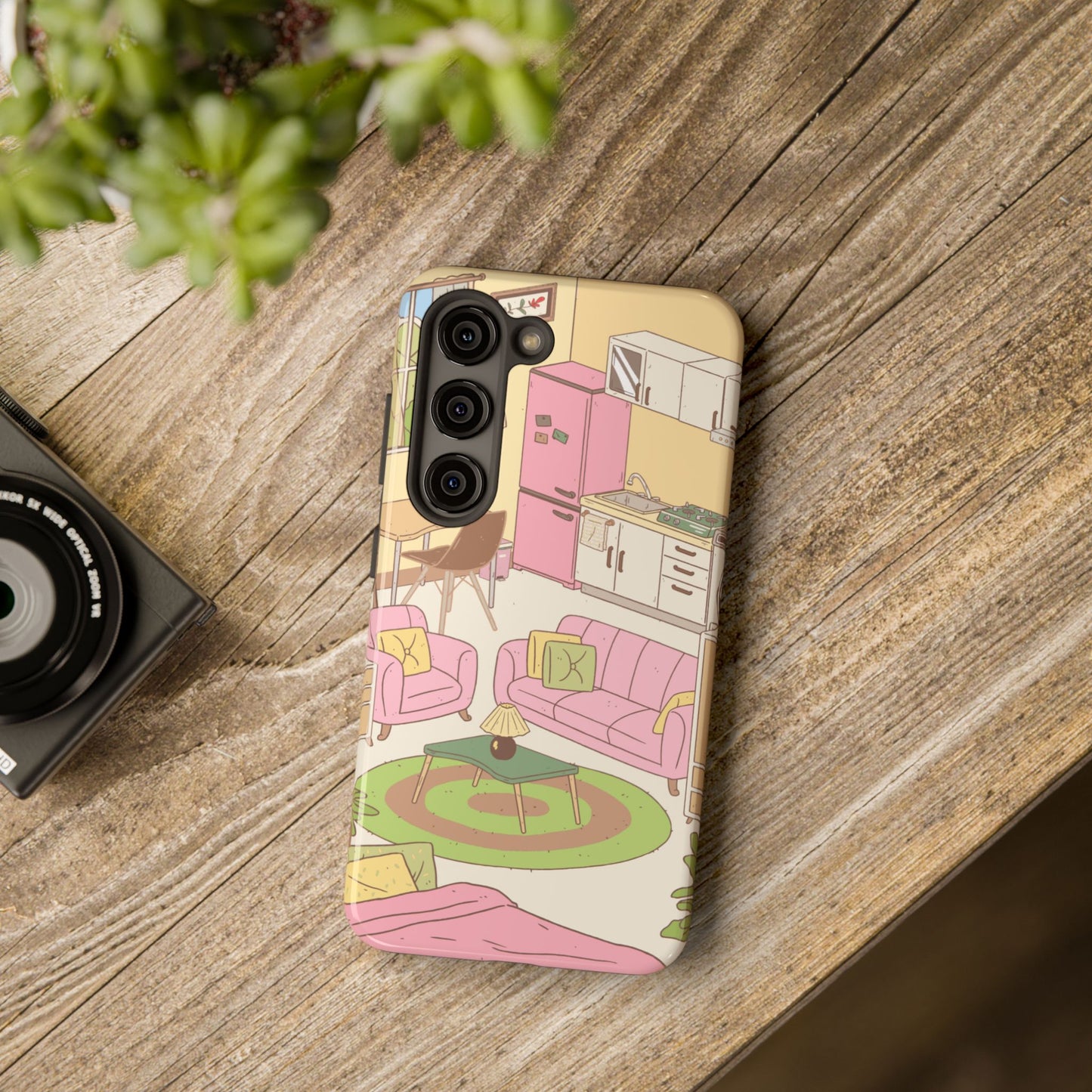 Cozy Home Vibes Tough Phone Case | Fun Living Room Design