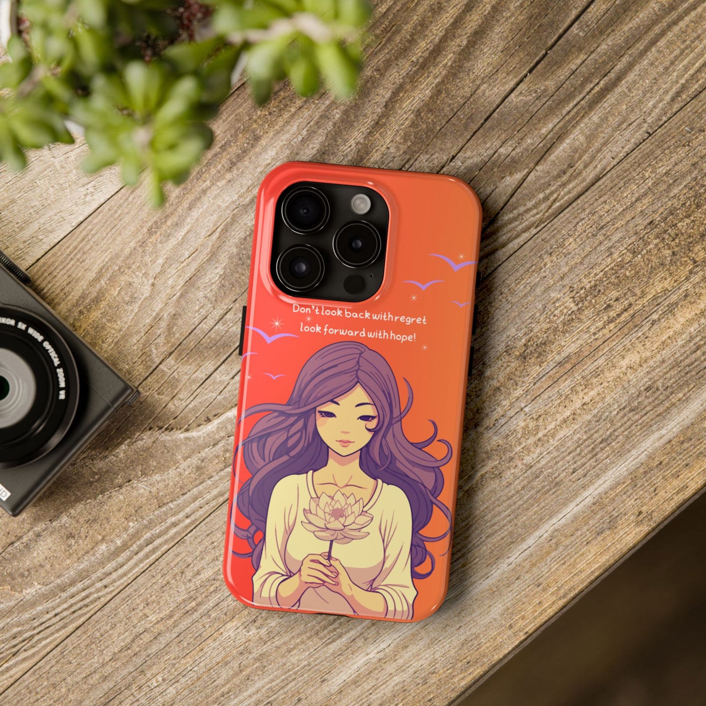 Inspirational Tough Phone Case - 'Look Forward with Hope' Design
