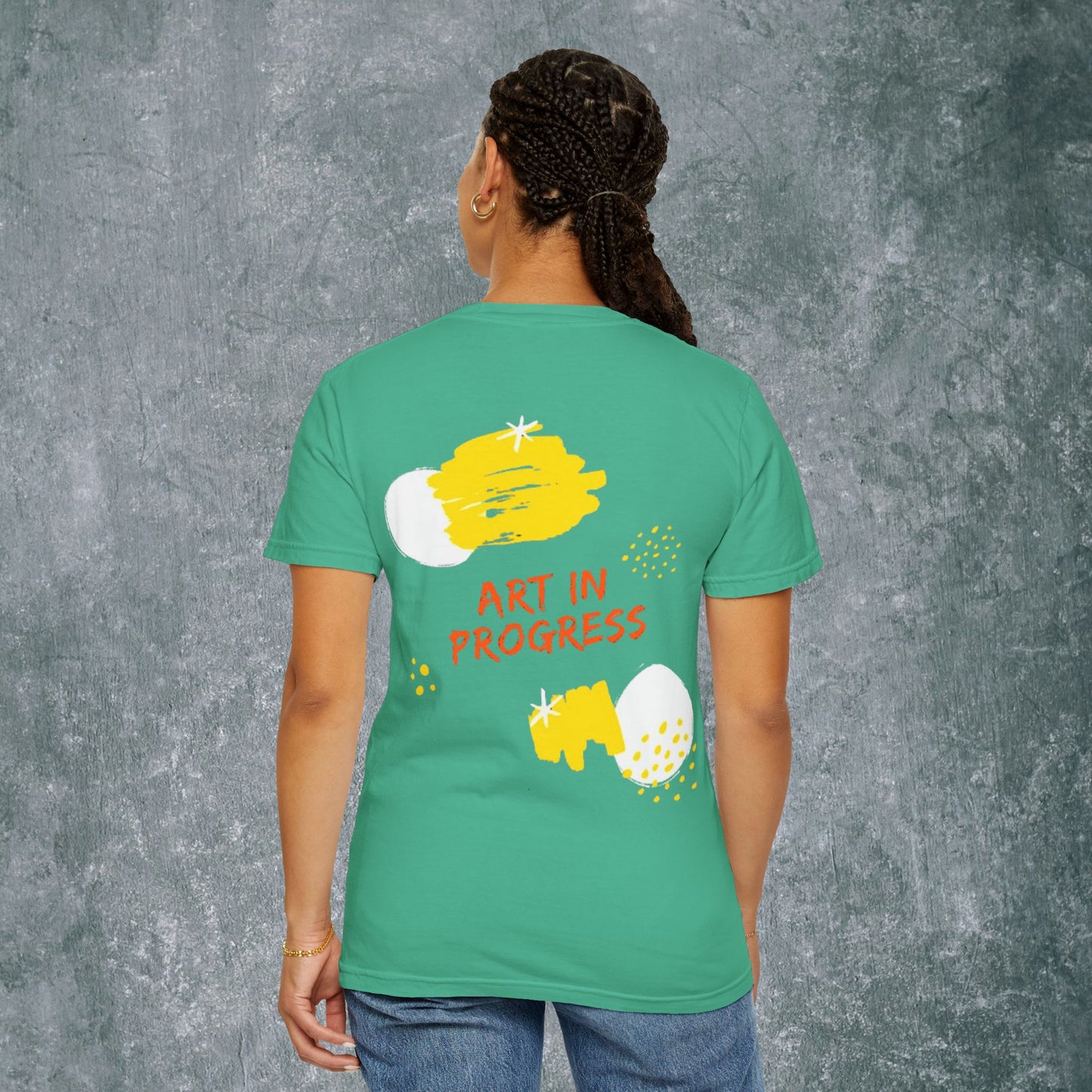 Art in Progress T-Shirt - Creative Expression Tee - With Back Print