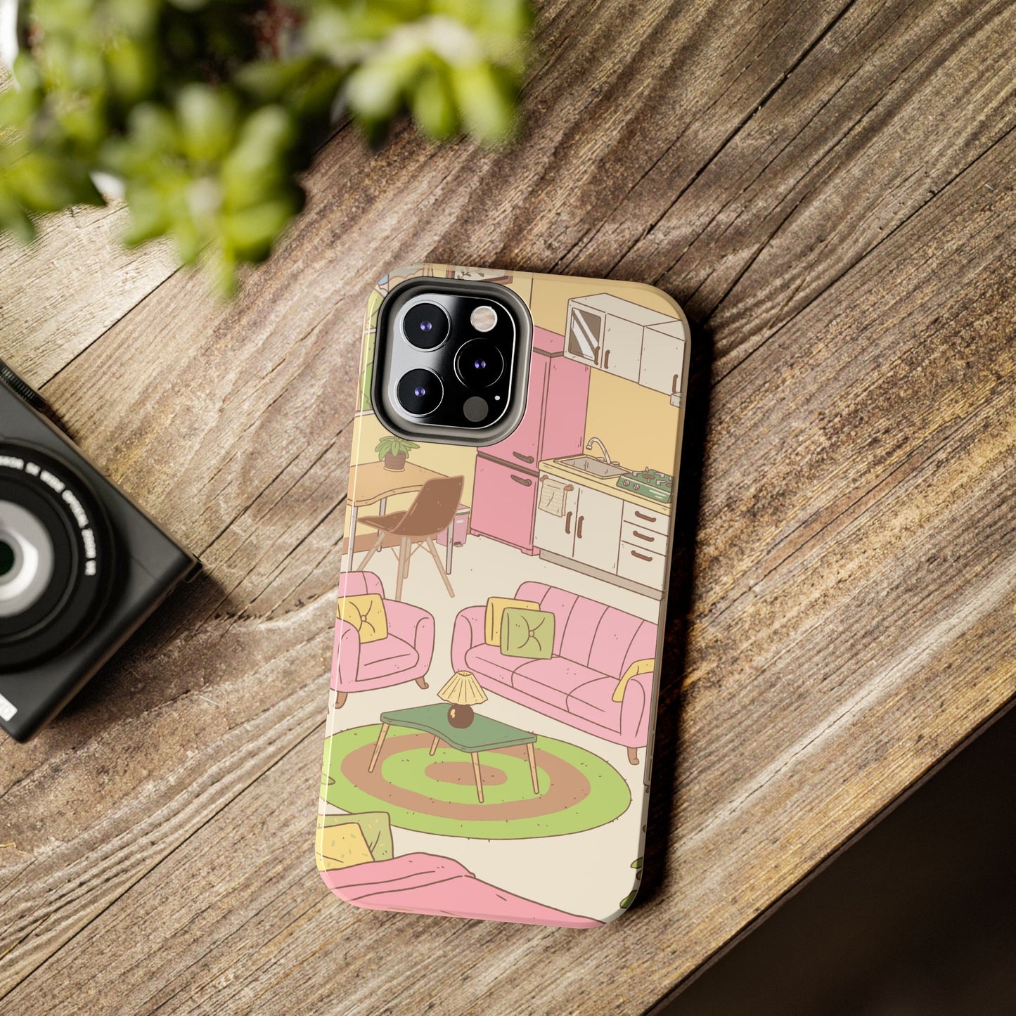 Cozy Home Vibes Tough Phone Case | Fun Living Room Design