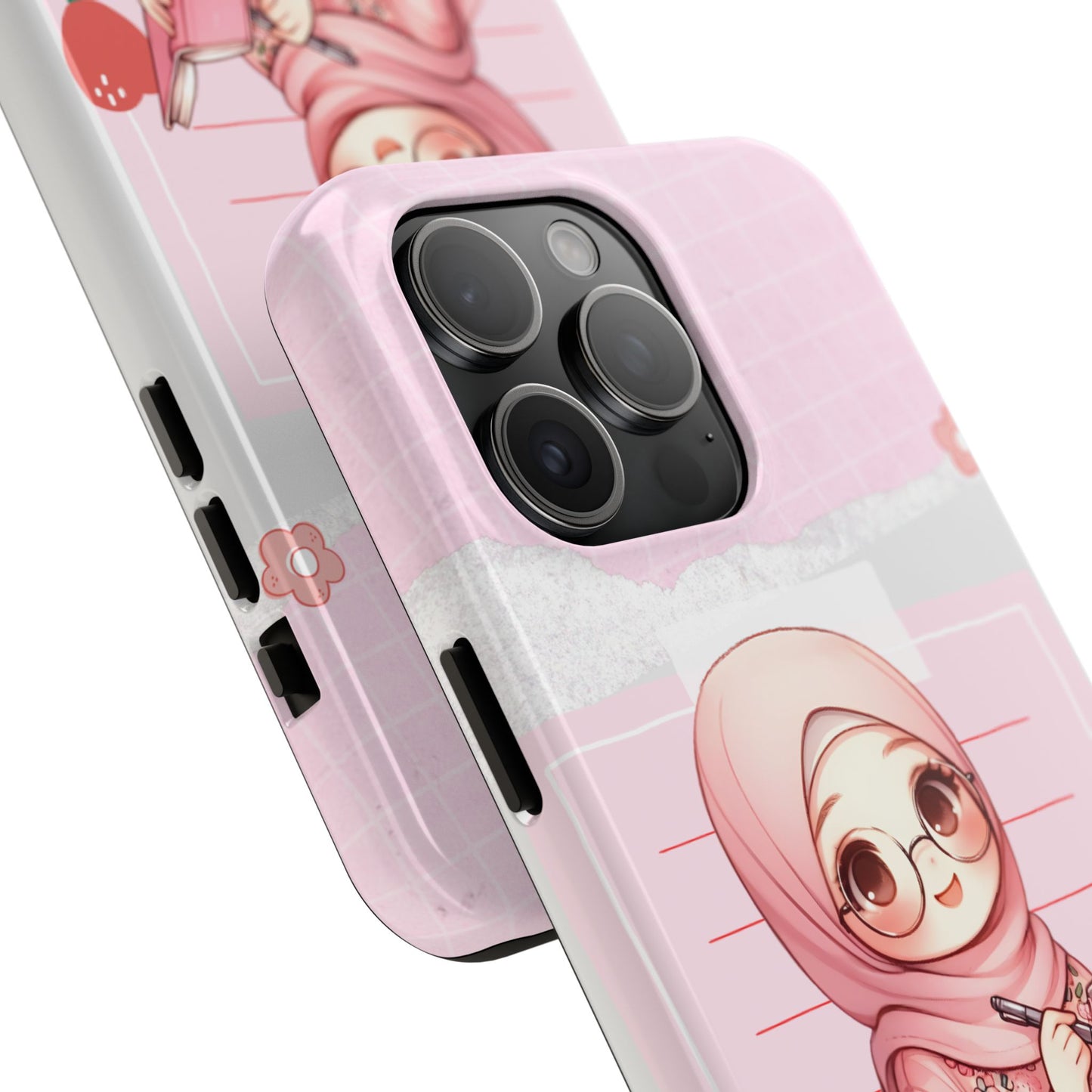 Cute Illustrated Phone Case for Girls - Stylish Tough Phone Cases with Floral Design