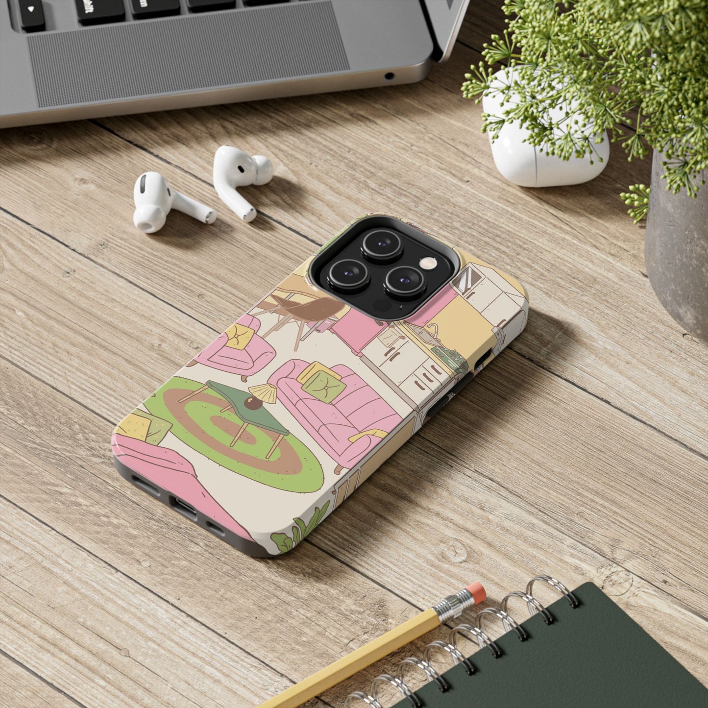 Cozy Home Vibes Tough Phone Case | Fun Living Room Design