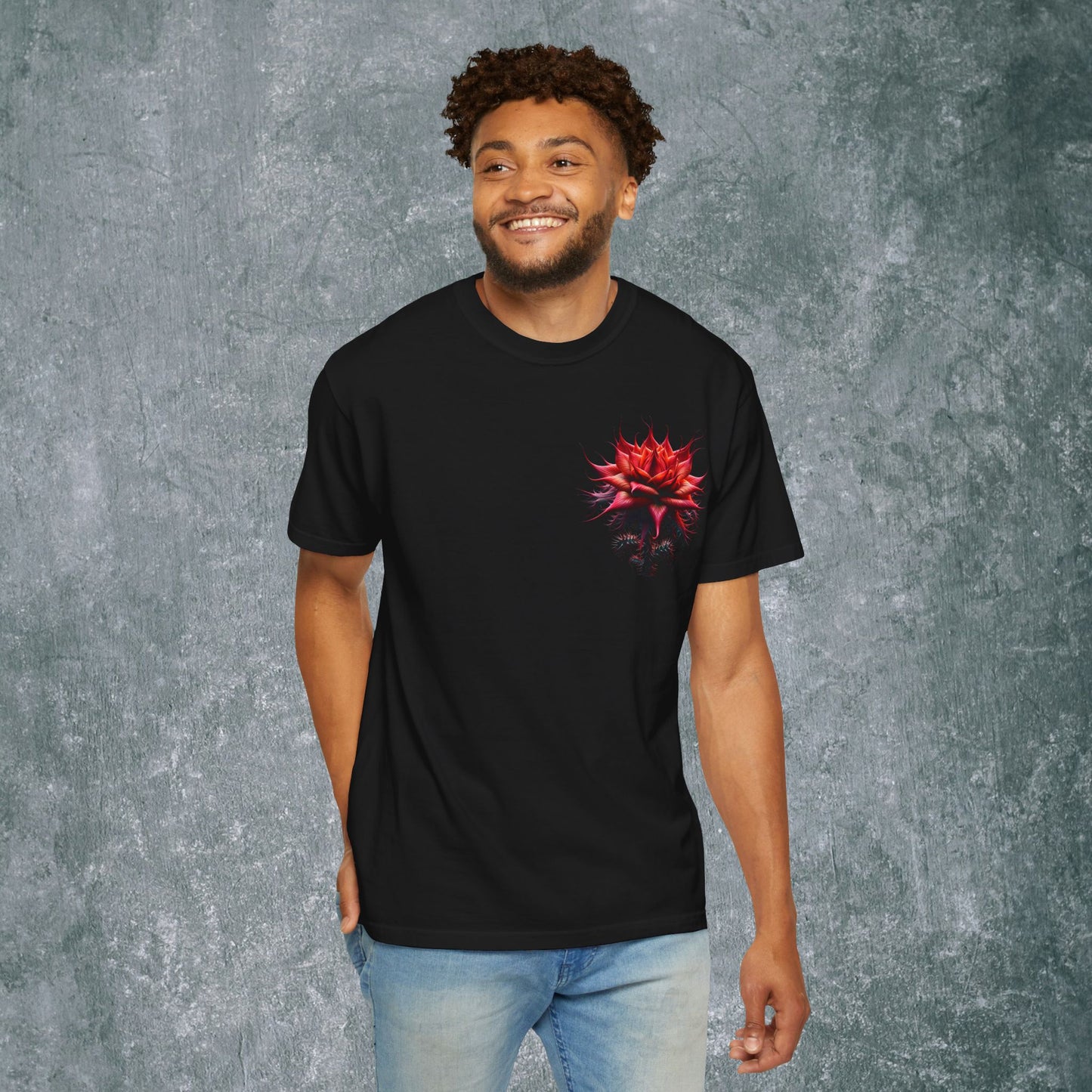 Vintage Floral Hummingbird T-Shirt - With Back Print