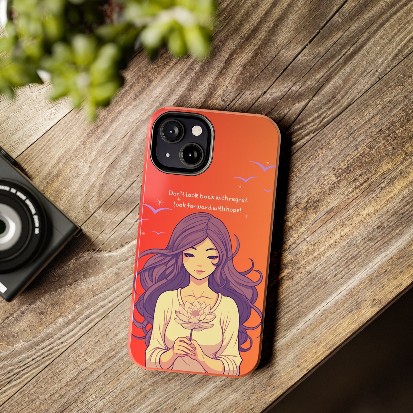 Inspirational Tough Phone Case - 'Look Forward with Hope' Design