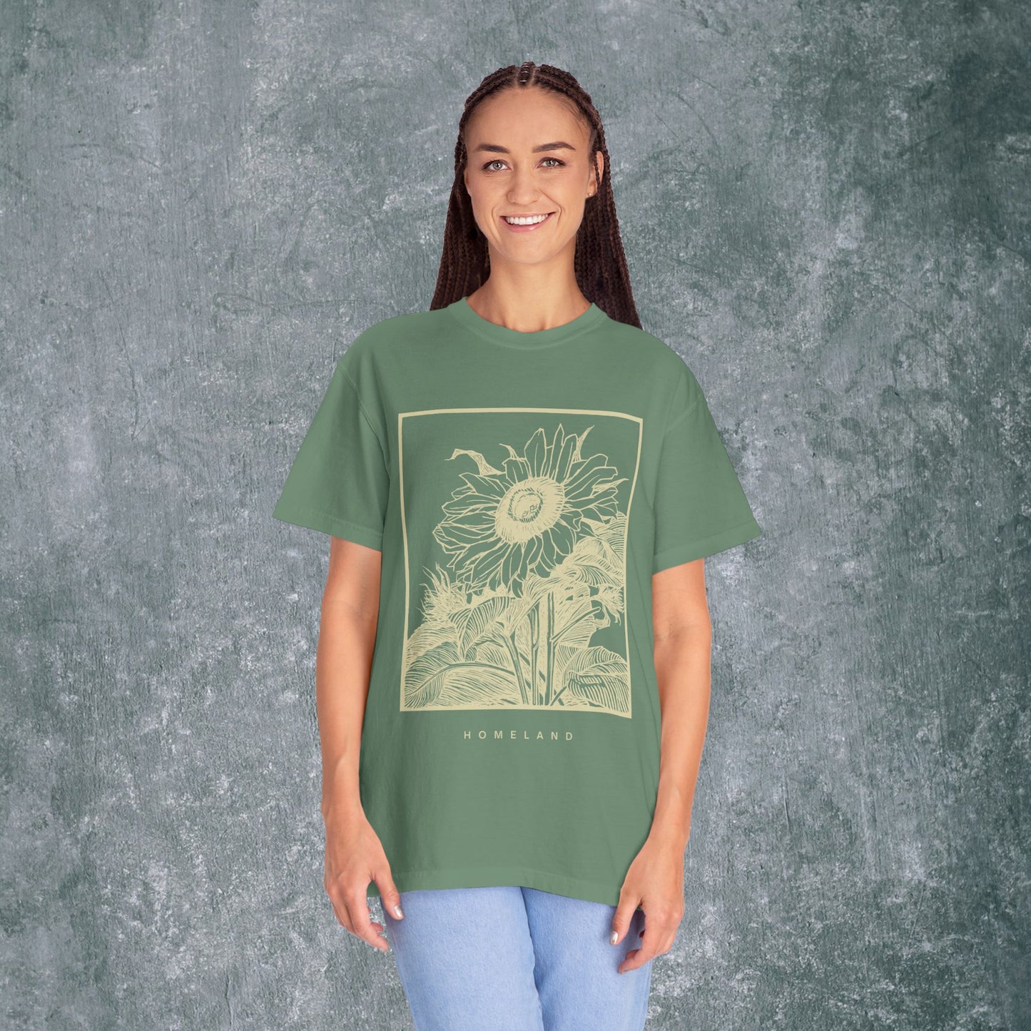 Homeland Floral Unisex Garment-Dyed T-Shirt