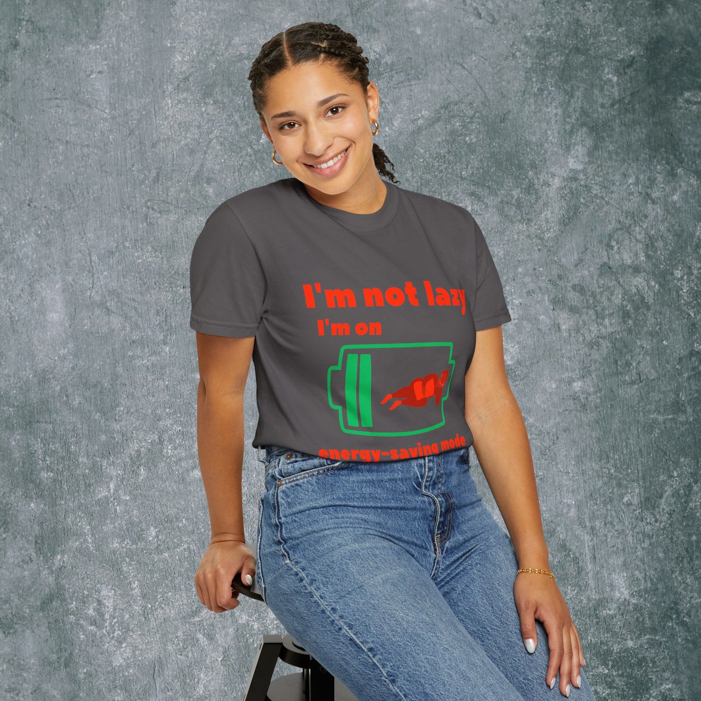 Unisex Energy-Saving Mode T-Shirt - Perfect for Lazy Days!