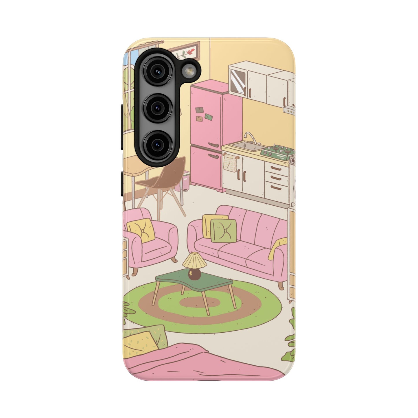 Cozy Home Vibes Tough Phone Case | Fun Living Room Design