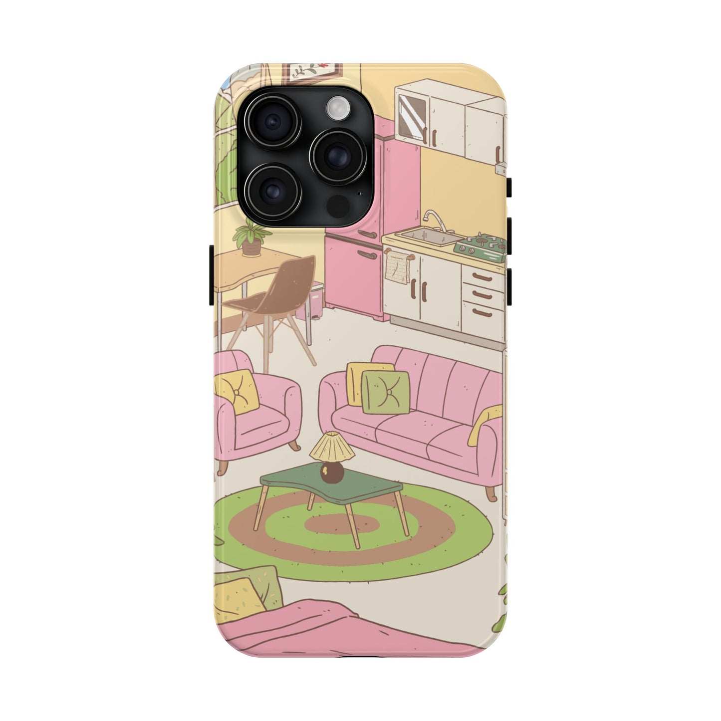 Cozy Home Vibes Tough Phone Case | Fun Living Room Design