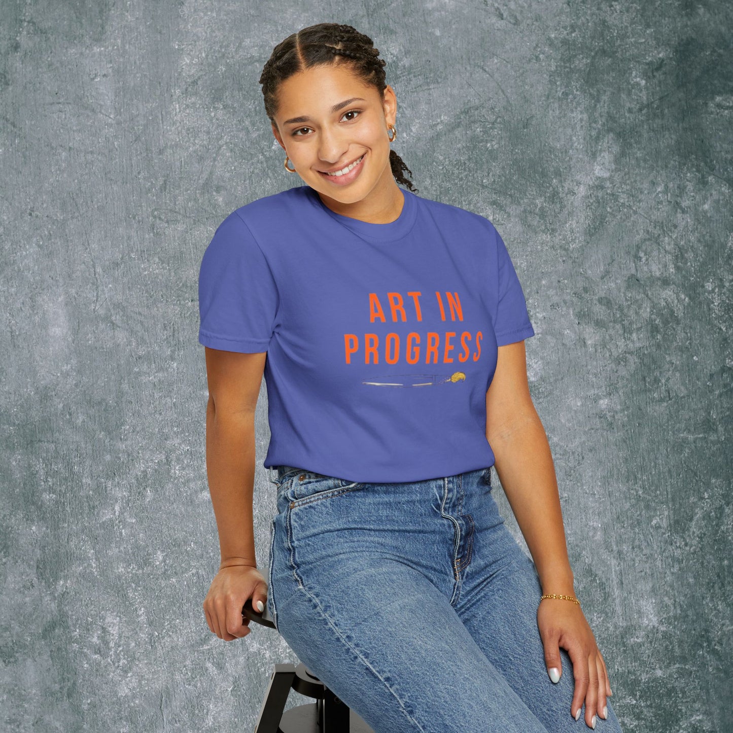 Art in Progress T-Shirt - Creative Expression Tee - With Back Print