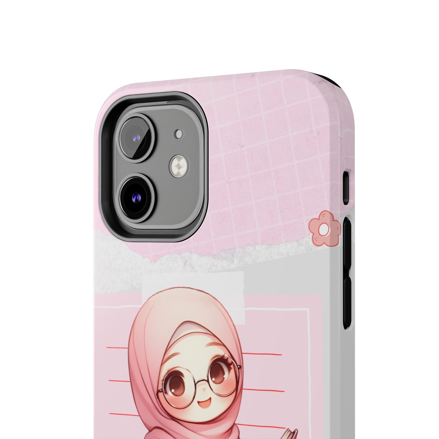 Cute Illustrated Phone Case for Girls - Stylish Tough Phone Cases with Floral Design