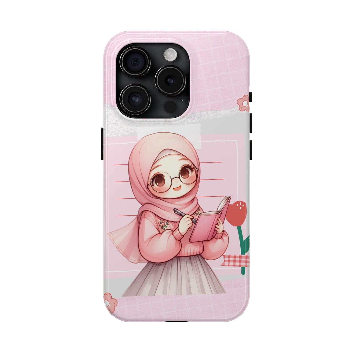 Cute Illustrated Phone Case for Girls - Stylish Tough Phone Cases with Floral Design