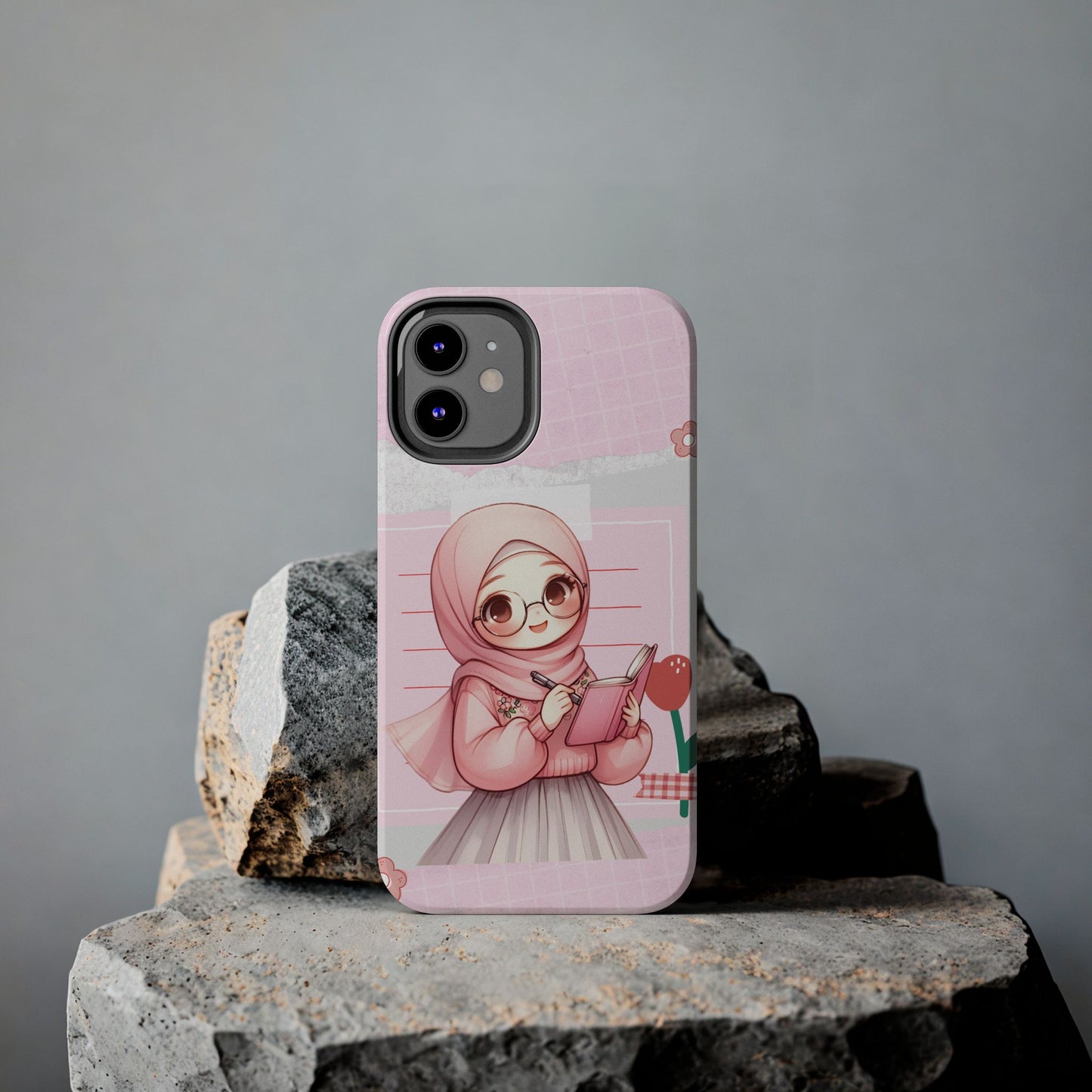 Cute Illustrated Phone Case for Girls - Stylish Tough Phone Cases with Floral Design