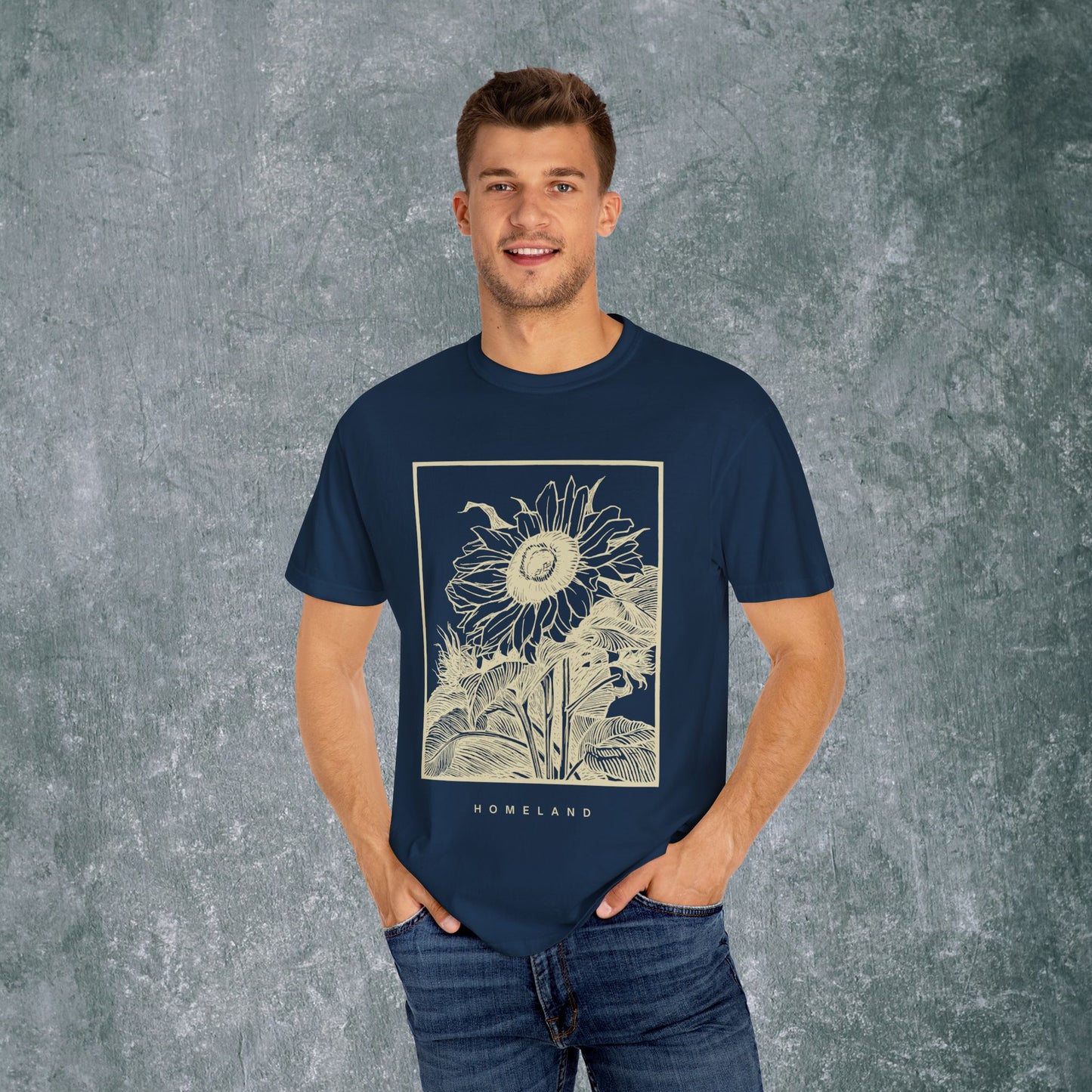 Homeland Floral Unisex Garment-Dyed T-Shirt