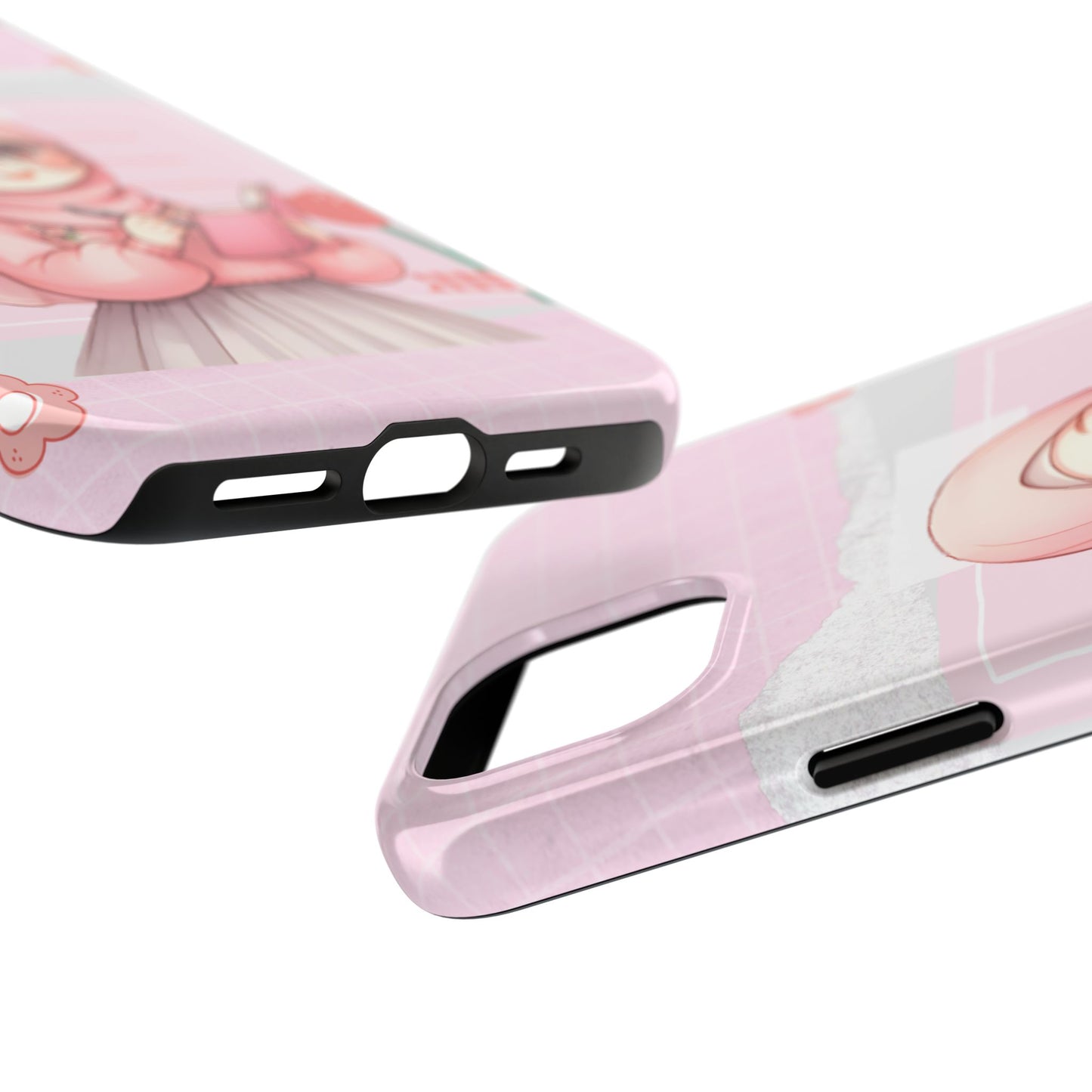 Cute Illustrated Phone Case for Girls - Stylish Tough Phone Cases with Floral Design