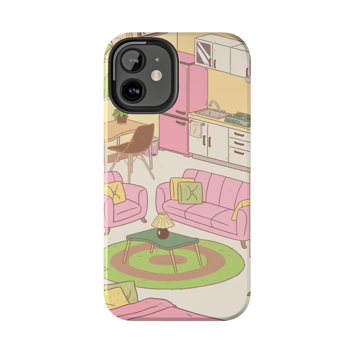 Cozy Home Vibes Tough Phone Case | Fun Living Room Design