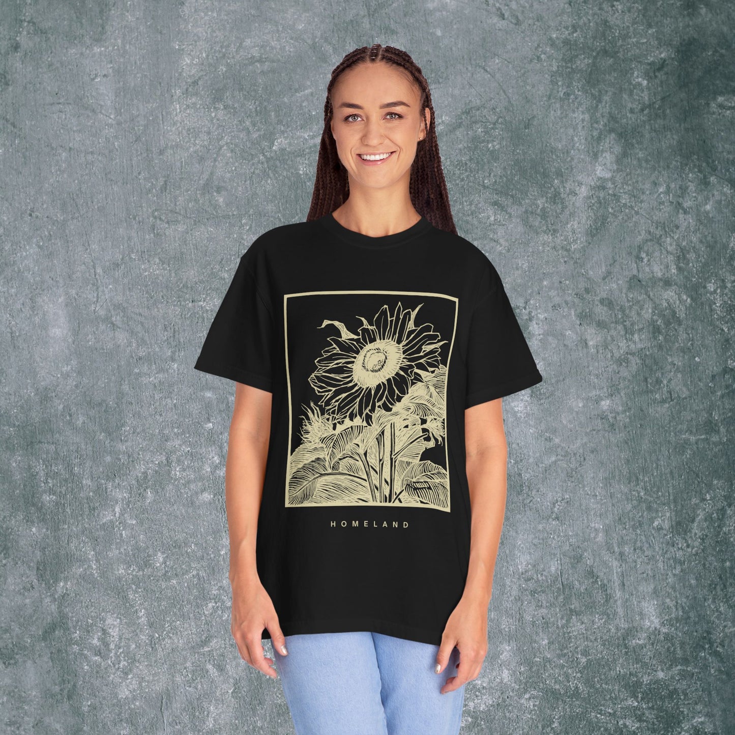 Homeland Floral Unisex Garment-Dyed T-Shirt
