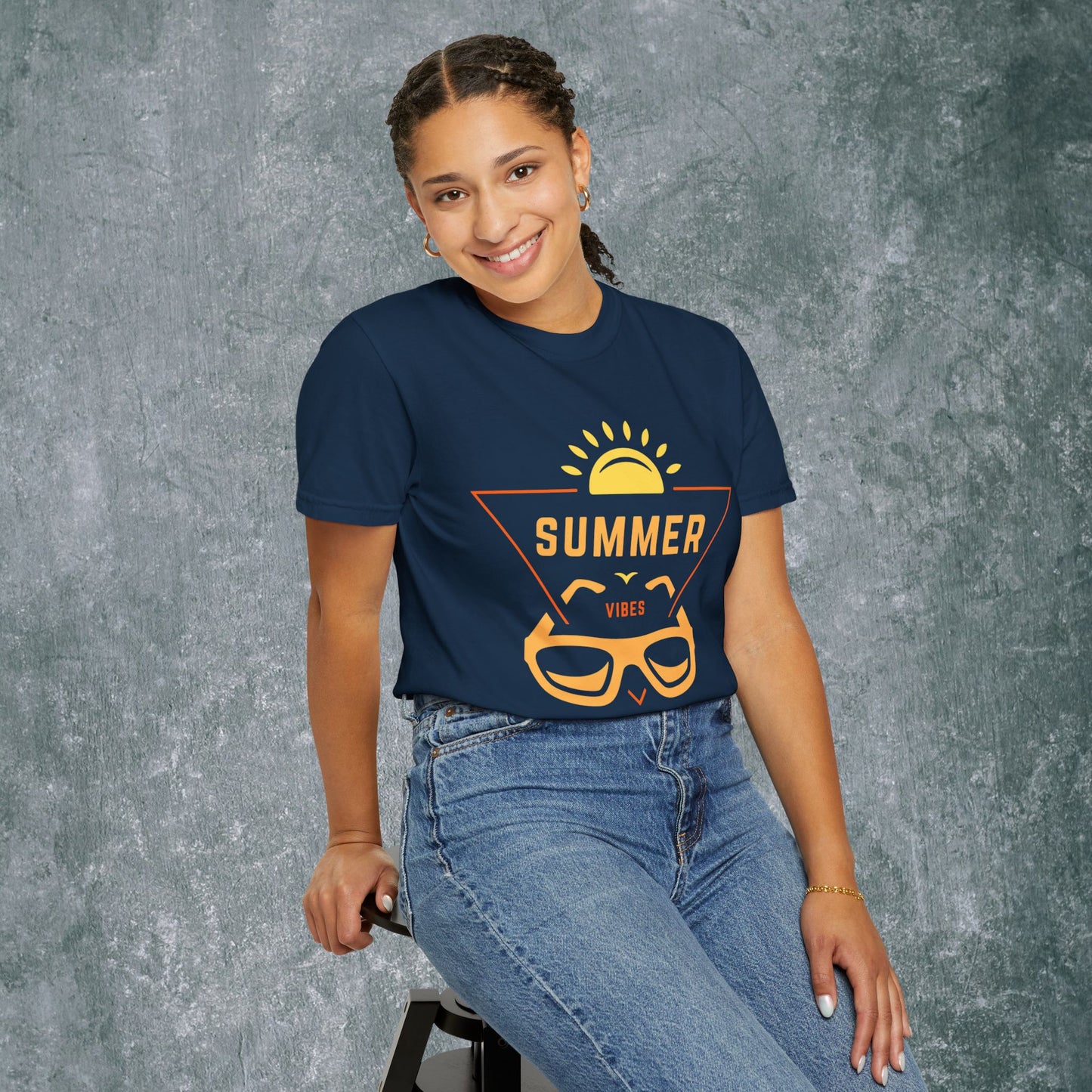 Summer Vibes Unisex Garment-Dyed T-Shirt