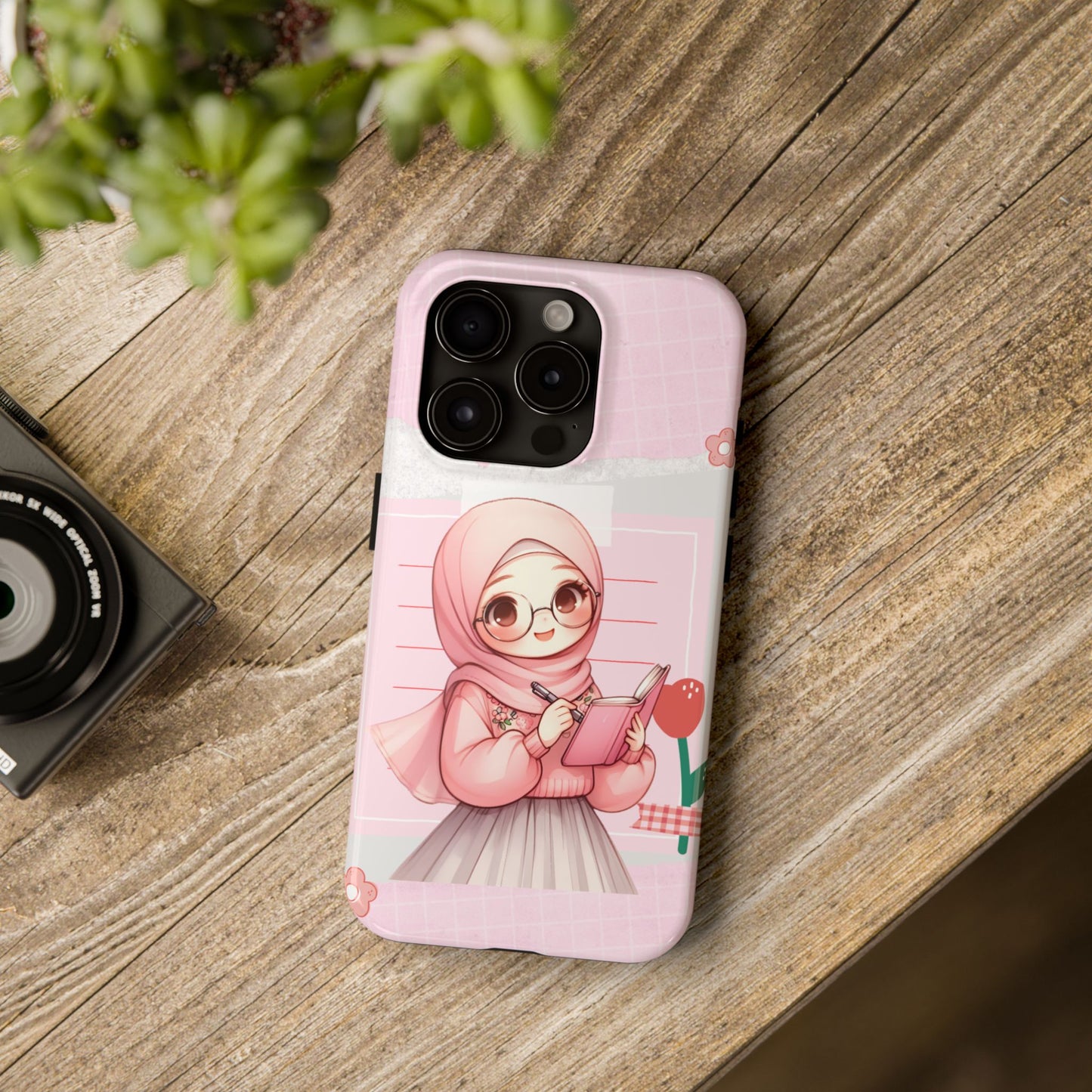Cute Illustrated Phone Case for Girls - Stylish Tough Phone Cases with Floral Design