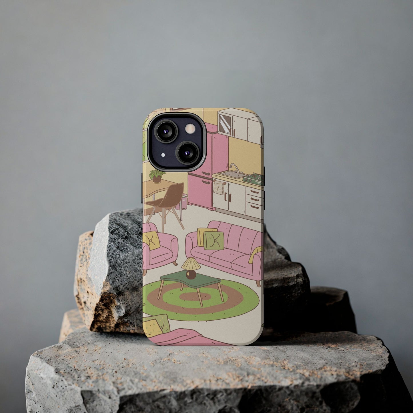 Cozy Home Vibes Tough Phone Case | Fun Living Room Design