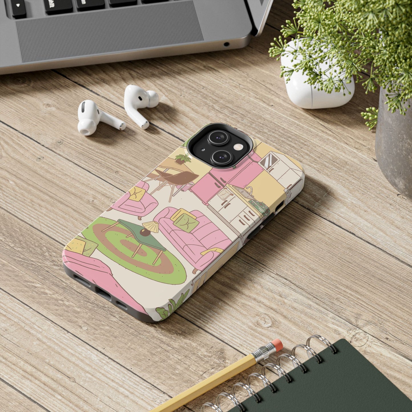 Cozy Home Vibes Tough Phone Case | Fun Living Room Design