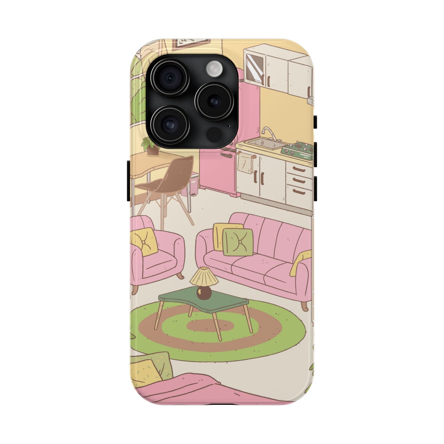 Cozy Home Vibes Tough Phone Case | Fun Living Room Design