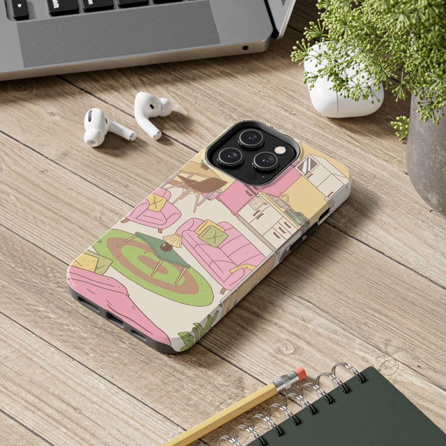 Cozy Home Vibes Tough Phone Case | Fun Living Room Design