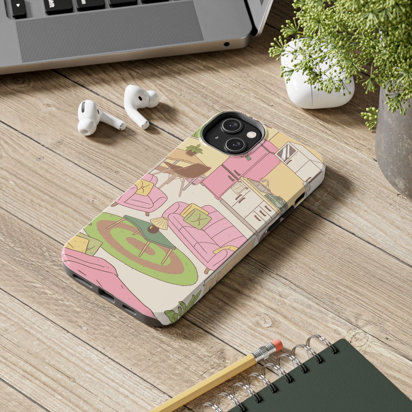 Cozy Home Vibes Tough Phone Case | Fun Living Room Design