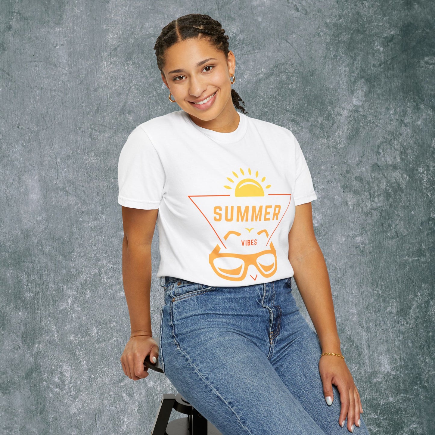Summer Vibes Unisex Garment-Dyed T-Shirt