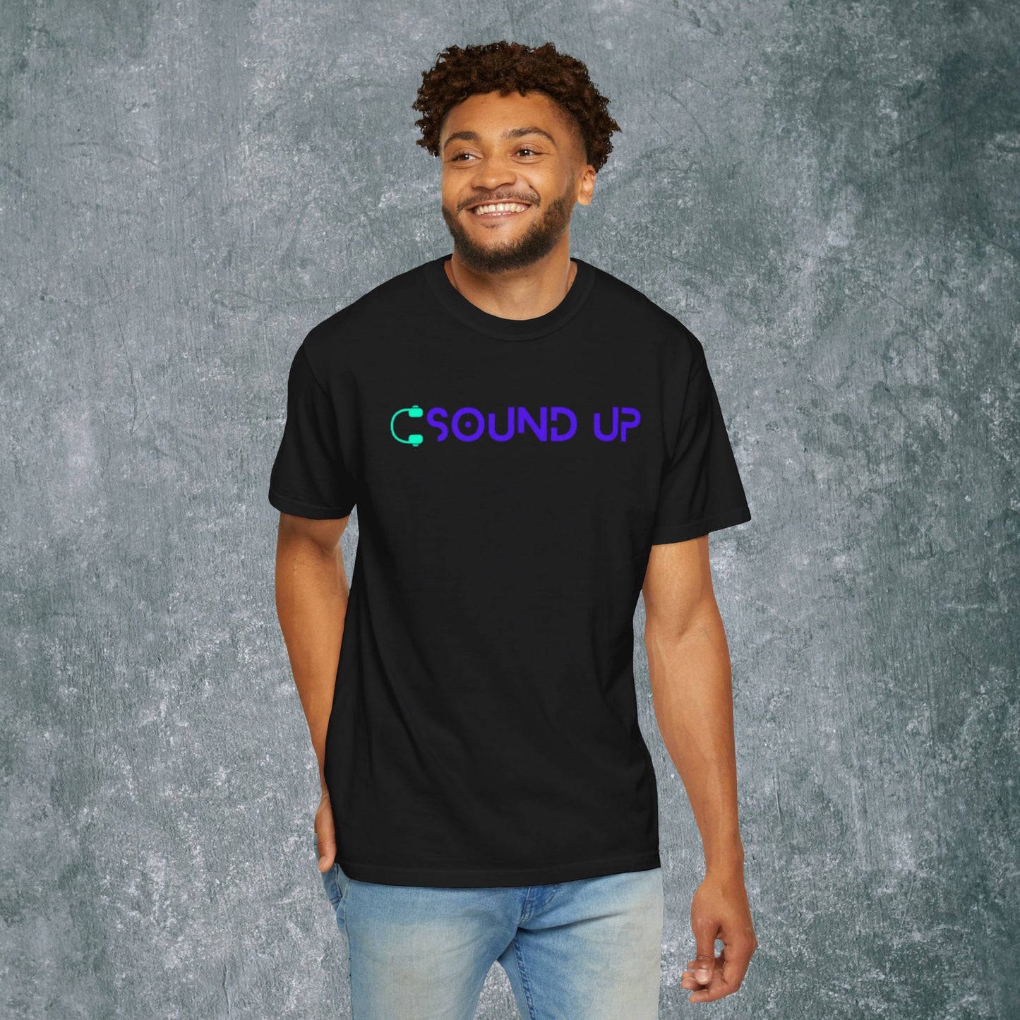 Sound Up T-Shirt for Music Lovers - With Back Print