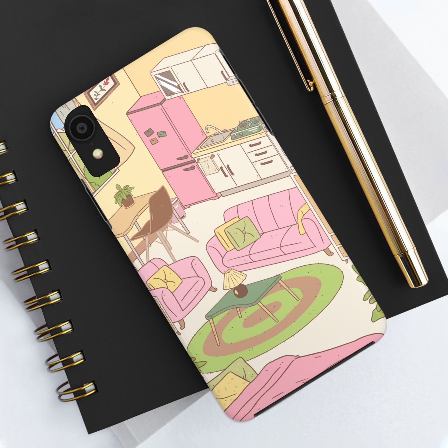 Cozy Home Vibes Tough Phone Case | Fun Living Room Design