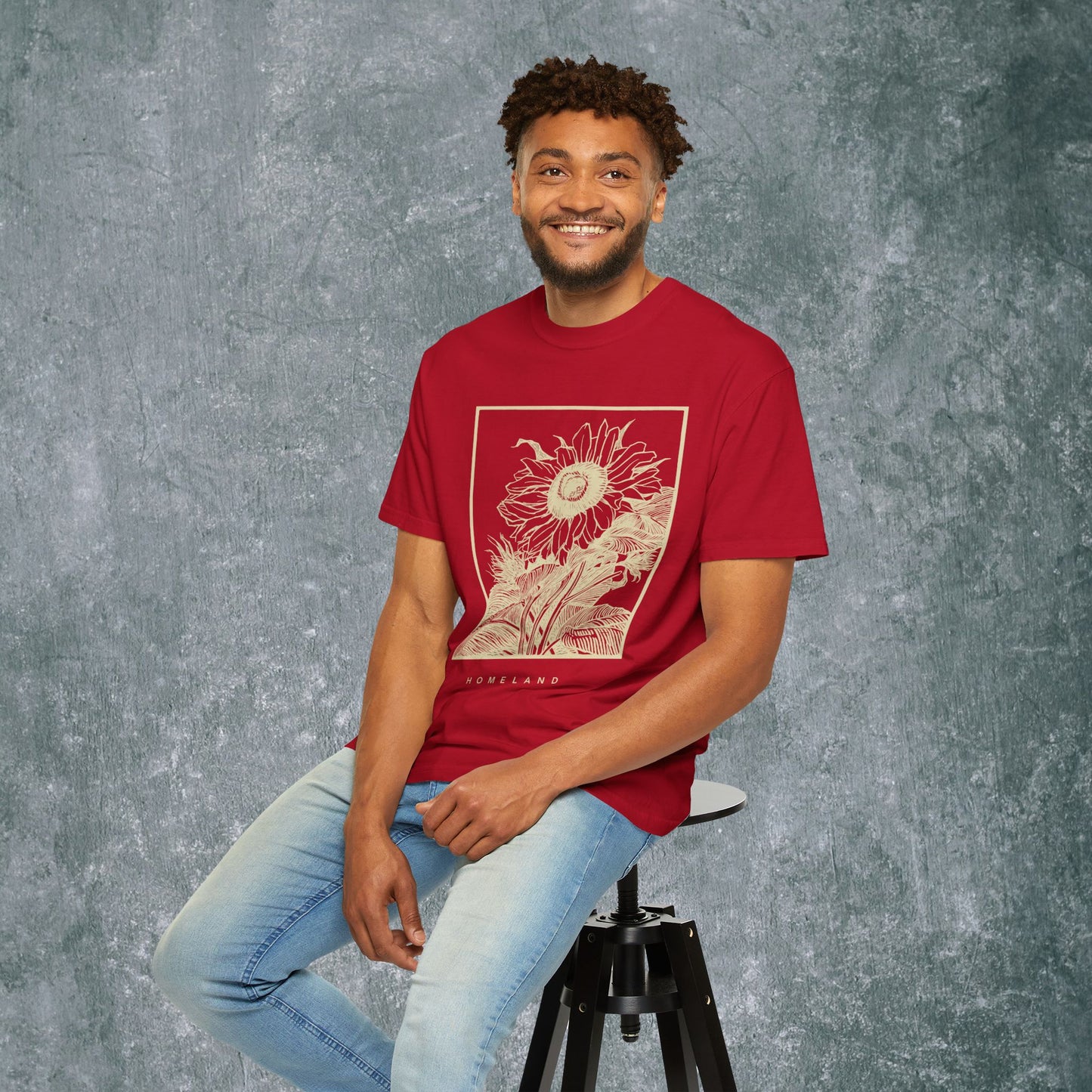Homeland Floral Unisex Garment-Dyed T-Shirt