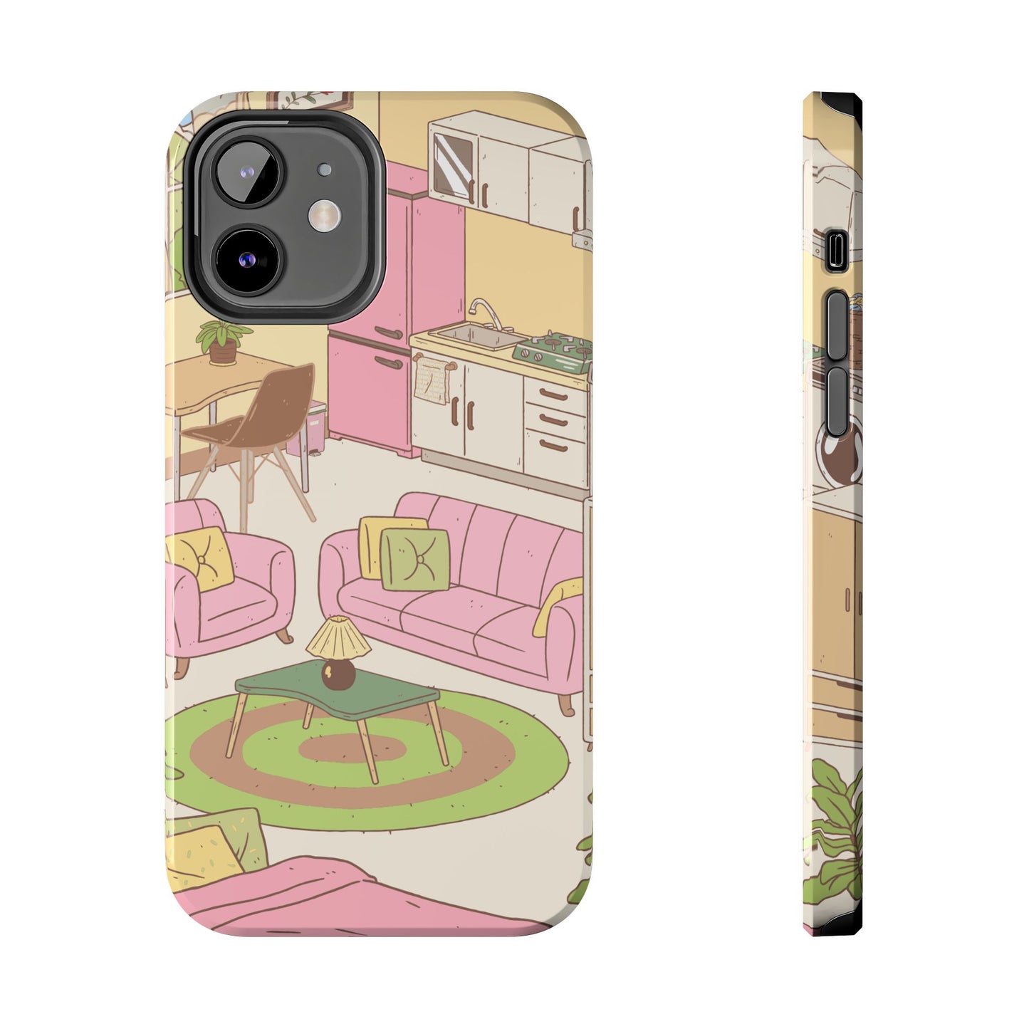 Cozy Home Vibes Tough Phone Case | Fun Living Room Design