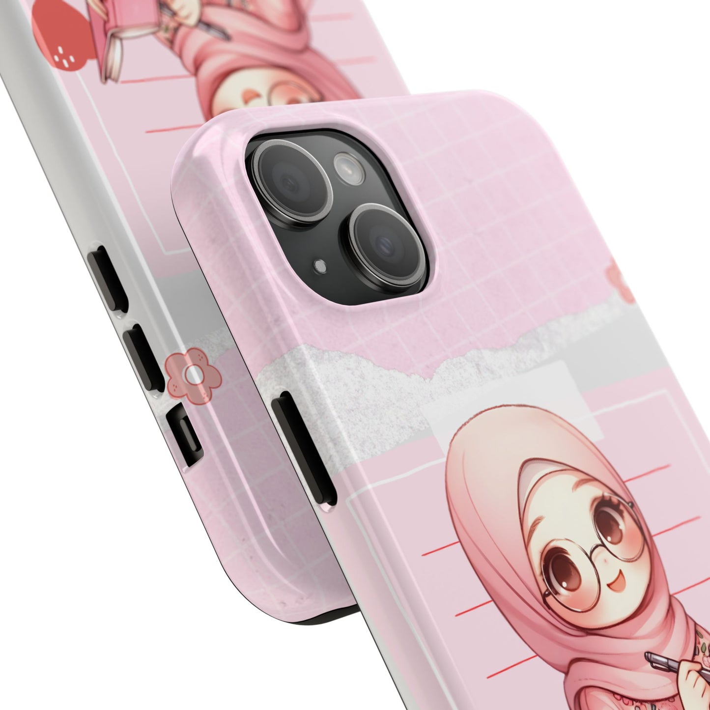 Cute Illustrated Phone Case for Girls - Stylish Tough Phone Cases with Floral Design