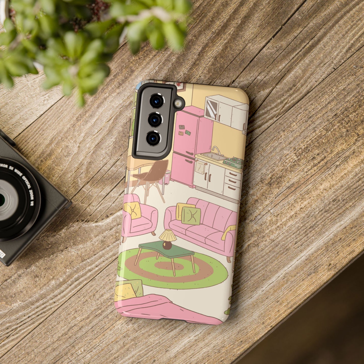 Cozy Home Vibes Tough Phone Case | Fun Living Room Design