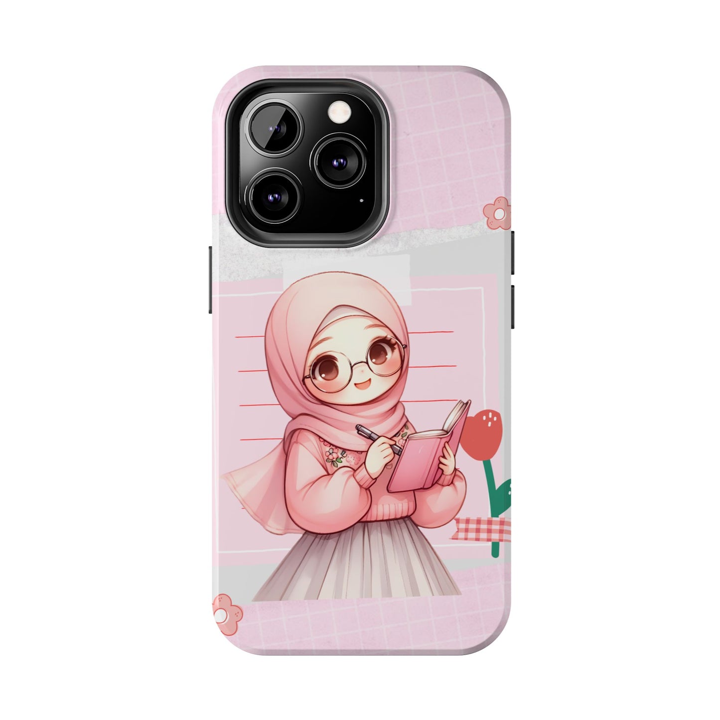 Cute Illustrated Phone Case for Girls - Stylish Tough Phone Cases with Floral Design