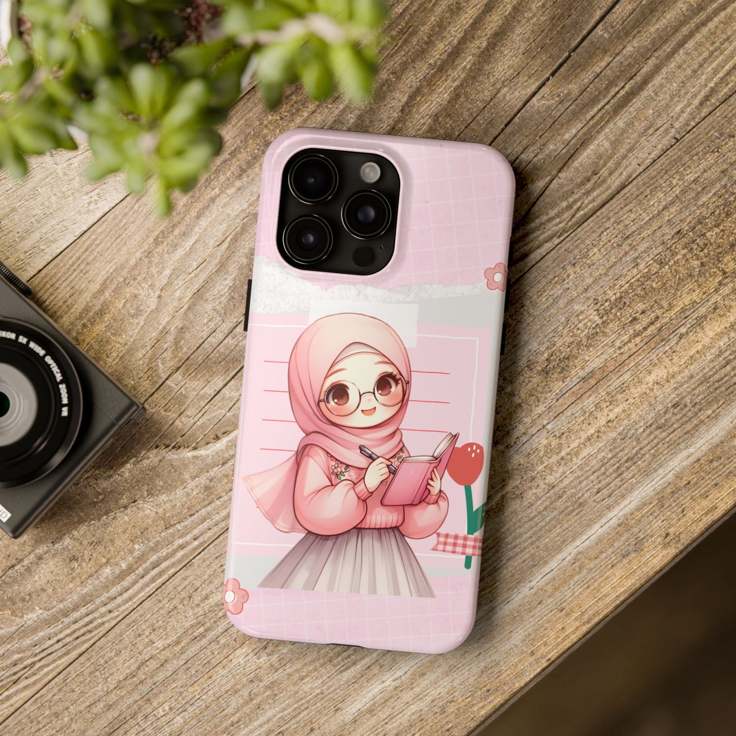 Cute Illustrated Phone Case for Girls - Stylish Tough Phone Cases with Floral Design