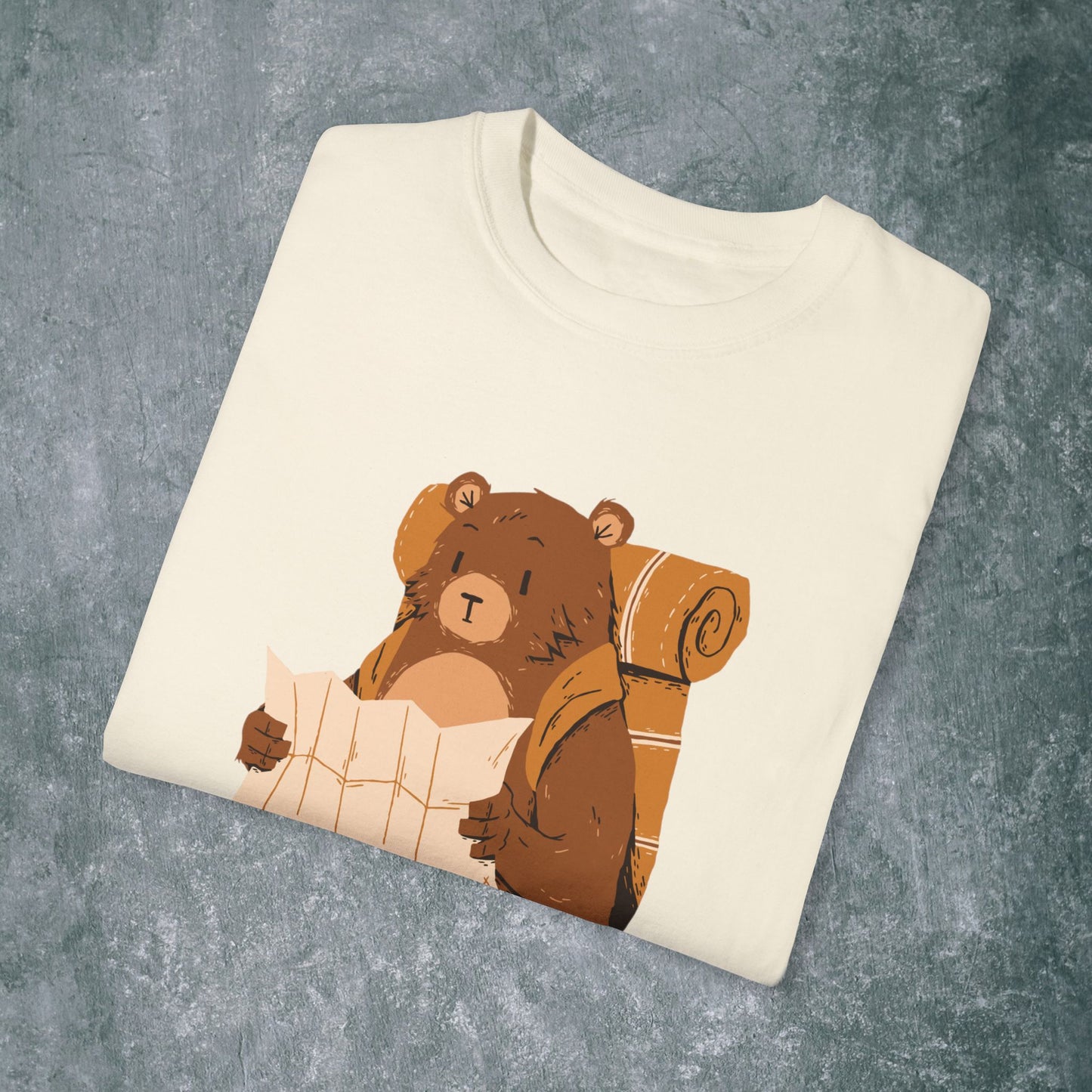 Explore Bear Unisex Garment-Dyed T-Shirt