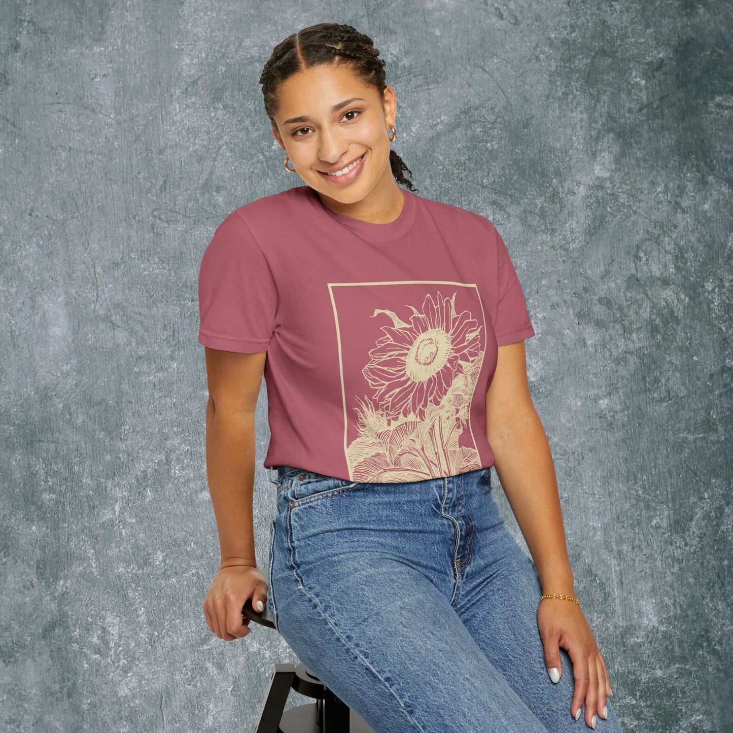 Homeland Floral Unisex Garment-Dyed T-Shirt