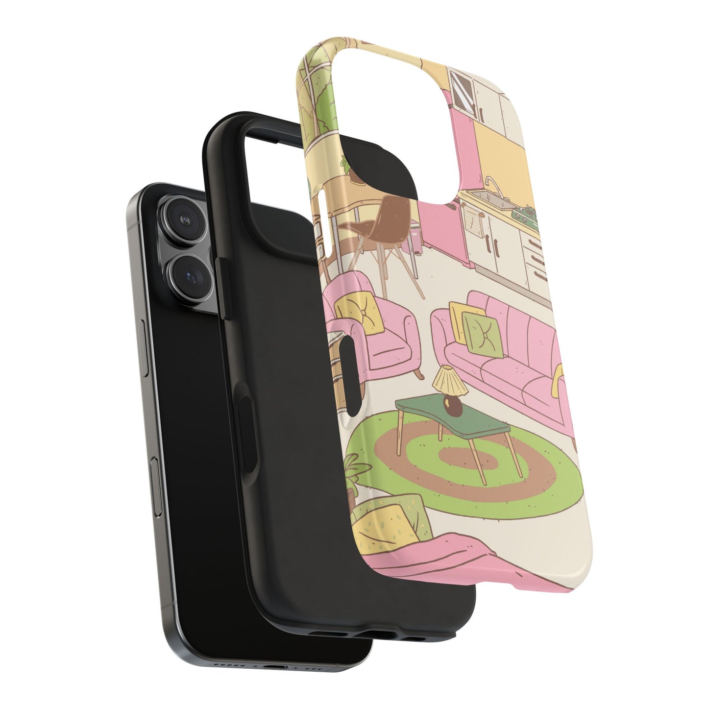 Cozy Home Vibes Tough Phone Case | Fun Living Room Design