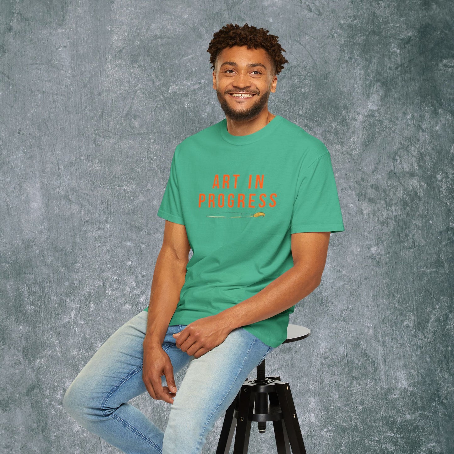 Art in Progress T-Shirt - Creative Expression Tee - With Back Print