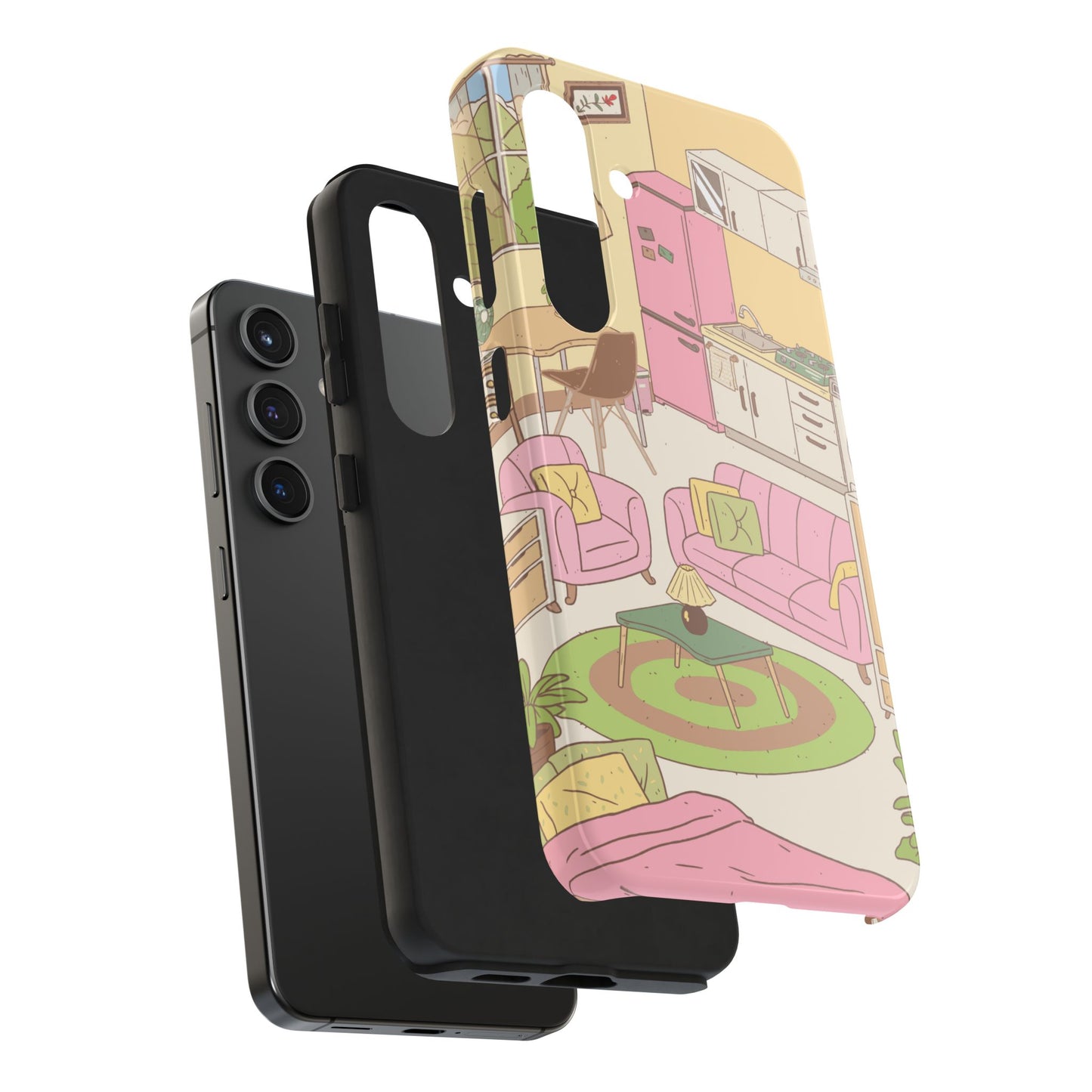 Cozy Home Vibes Tough Phone Case | Fun Living Room Design