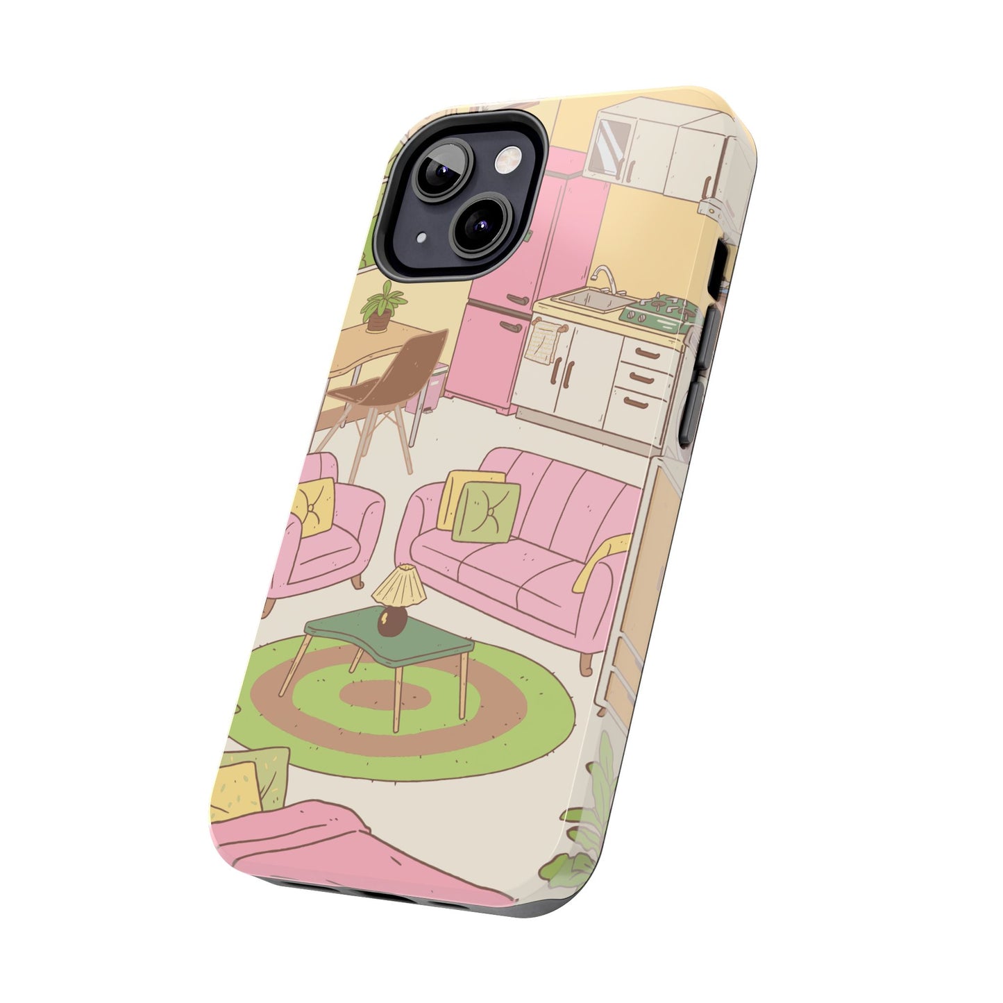 Cozy Home Vibes Tough Phone Case | Fun Living Room Design