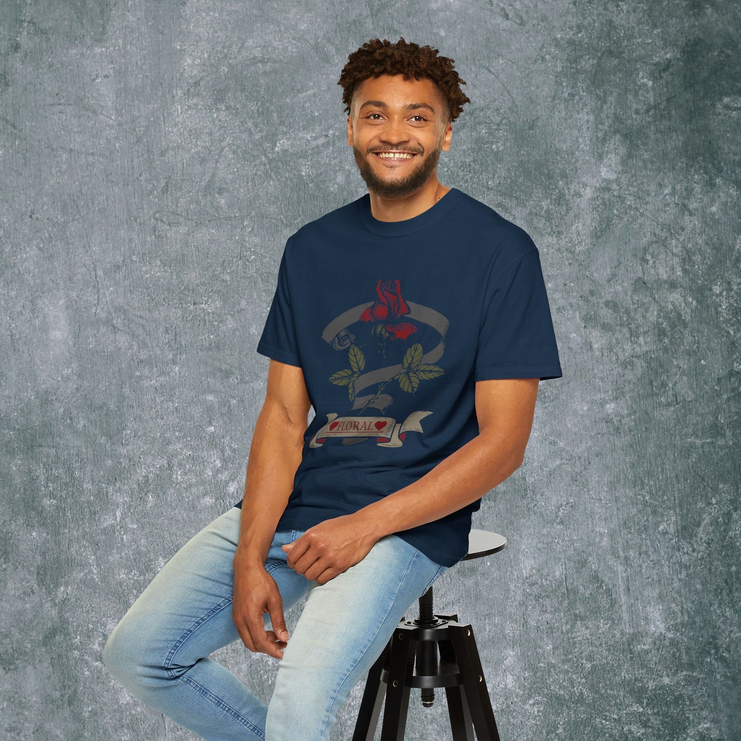 Floral Rose T-shirt - Vintage Vibes for Nature Lovers
