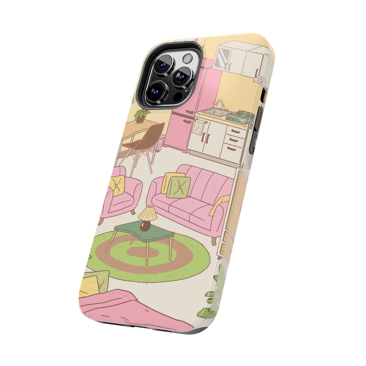 Cozy Home Vibes Tough Phone Case | Fun Living Room Design